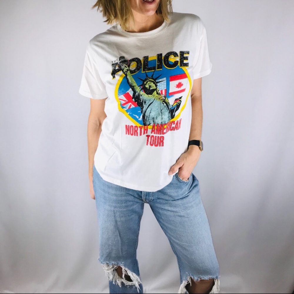 The Police vintage style concert Tee Boyfriend fit